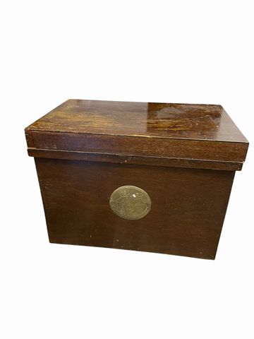 Japanese Wooden Tea Crate L. 27.25 in.x D. 17.5 in. x H. 20 in.