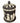Black Wedgwood jasperware lidded tobacco jar, 4.25" h