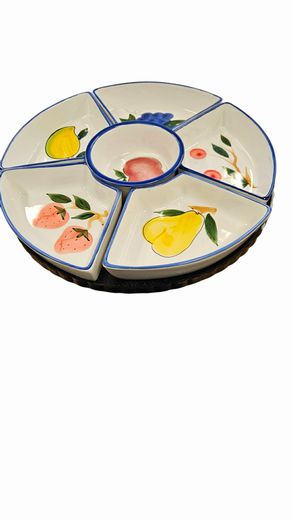 Lazy Susan  6  Dish Appetizer Set 14"Dia