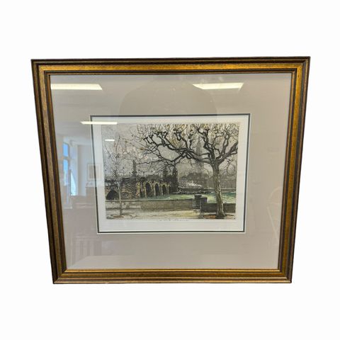 Engraved Luigi Kasimir City Bridge Print 20x22