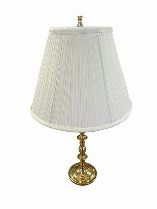 Baldwin Brass Colonial Candlestick Table Lamp w/Shade 21x12"