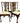 4 Chippendale Style Mahogany Dining Chairs, H. 39.5 in. x W. 22 in.