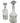 Pair of Unique Glass Decanters 12.5"H and 11.5"H