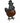 Bronze-tone Metal&Amber Glass Lite-up Rooste9"h x 9"w