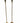 PAIR of goldtone torchieres, 68" h