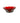 Anchor Hocking Red Glass Scalloped Serving Bowl 3x8"