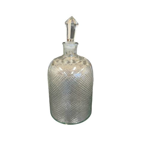 Medium Textured Decanter Glass 16 H