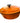 Traditional Coated Iron Dutch Oven (14"L, Orange)