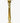 Antique Baroque-style cast brass altar candlestick, 16.5" h