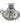 Pewter candleholder, 3.5" h