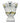 Three-finger pottery vase from Portugal, 5.25" h, 4" w, 2" d