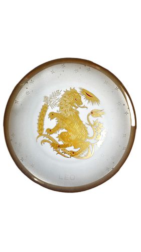 E Comolla  24K Gold Designed Constellation Plate. 8"