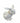 White ceramic rabbit, 9.5" h, 6.5" w, 10" d