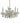 8 Arm Crystal Chandelier, H. 12 in. x 23 in. Diam.