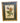 "Cultivated Poppy" botanical print in gold frame, 27.5" h x 21" w