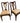 Pair Vintage Maitland Smith Mahogany & Gilt Wood Side Chairs, H. 38 in.