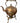 Antique Victorian copper spirit kettle w/ brass stand, glass handles, 15" h, 11"