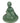 Porcelain Celadon Korean Figure 7.5"Hx8"Dia
