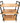 Rolling 3 Tier Kim Las Industrial Style Cart 30"hx15.5"d x 27.5"l