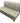 Green/turquoise/brown striped armless sofa/banquette, 36" h, 68" w, 25.5" d