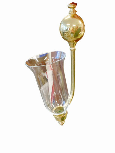 Sconce Pair VA Metalcrafters Brass&Glass BettyLamp #2011, 16"h