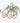 Set of 6 beach glass w oyster Napkin Rings