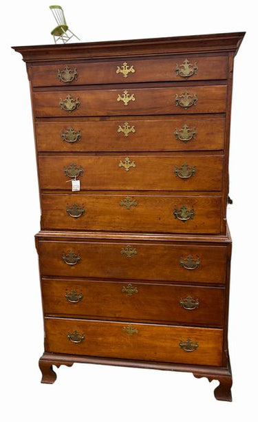 18th century American Cherry Chest on Chest
