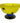 Yellow/blue Rosenthal Beluga footed bowl w/ blue polka dots & base, 6.5" h, 10.5