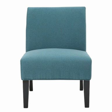 Armless Teal Chair   22"W x 24"D x 32"H