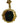 10k Yellow Gold Black Onyx & Diamond Pendent, 1.3 g