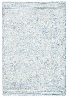 Blue Abstract Rug, 6 x 9
