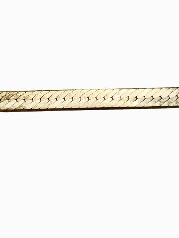Flat Herringbone Sterling Silver Chain 18"