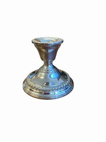 Pair Of Weighted Sterling Silver Candlesticks 3x4"