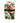 Small ceramic hinged trinket box w/ holly and red berry pattern, 2.5" h, 1.5" x