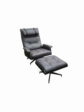 Hugo Swivel Lounge Chair w/ Ottoman