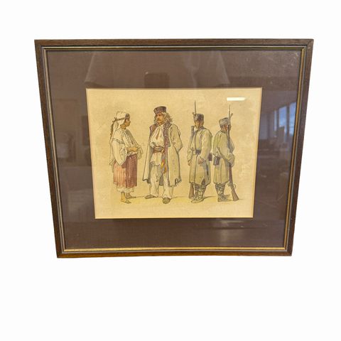 Amedeo Preziosi Print Wood Frame 14x16