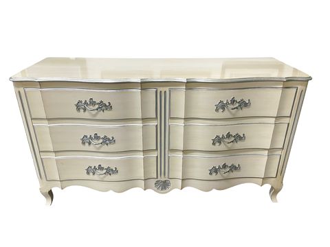 J. Widdicomb 6-drawer french provincial dresser, 64x21x36H