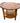 Lane MCM Walnut Round End Table, 20.5 in. H. x Diam. 28 in.