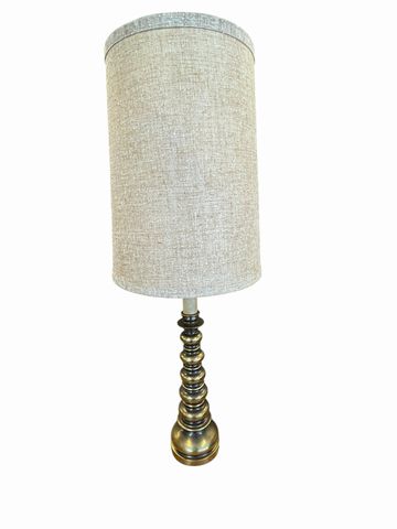 VINTAGE tall brass lamp, 38.5"H