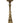 # 4 of 6 Goldtone tall candleholder, 21 h