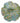 Hand Made Italian -Blue,Green Glitter Flower Glass Bowl 3x16"