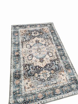 Multi-Color Oriental Printed Rug 5' x 8'