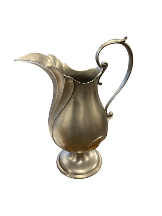 Peltro Italian pewter pitcher, 10" h