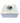 Square white marble box w/ geode slice on lid, 6.5" x 6.5"