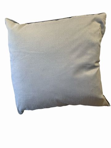 Gray & White Striped Decorative Throw Pillow 17x17"