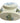 Vintage Nikko "Christmastime" covered bon bon dish w/ festive mice, 4.75" h, 6.7