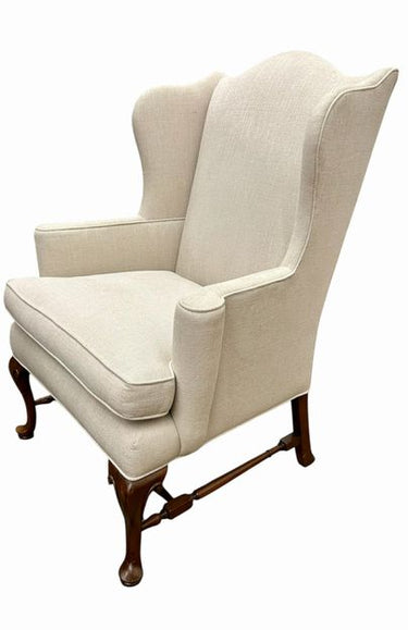 Vintage American Boston Style Mahogany Wing Chair