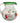 Blown glass pitcher w/ fused glass chili decorations, 8" h
