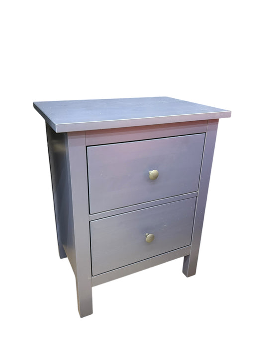 Blue 2-drawer chest, 21" w x 15" d x 26" h