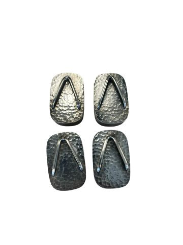 Set x4 Sterling Silver Flip-Flop S/P Shakers 1.5"L